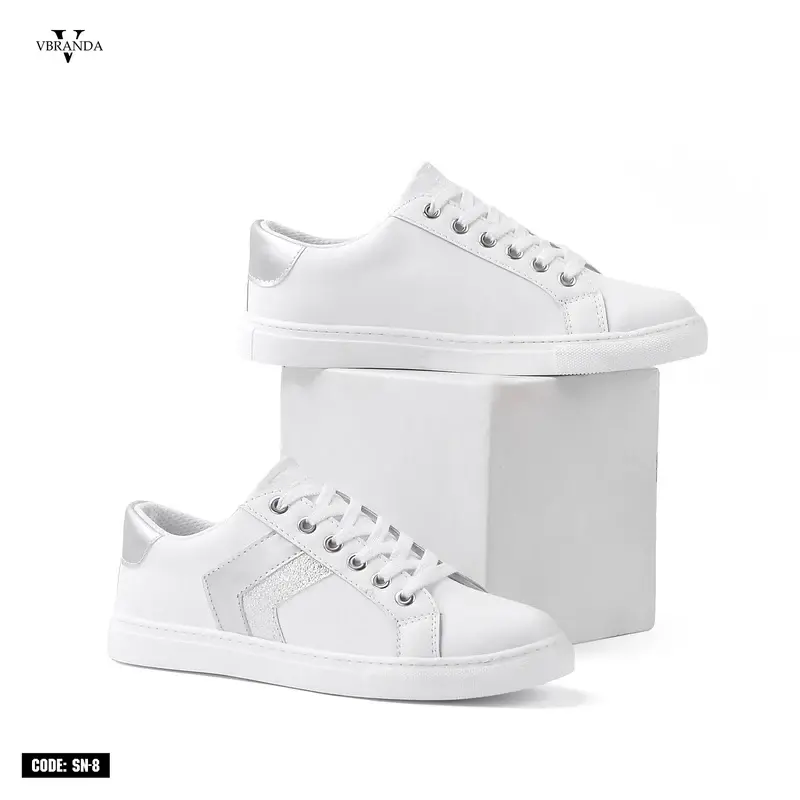 Sneakers With Glossy side stripe-SN-8