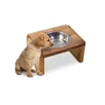 Wooden Pet Feeder Stand