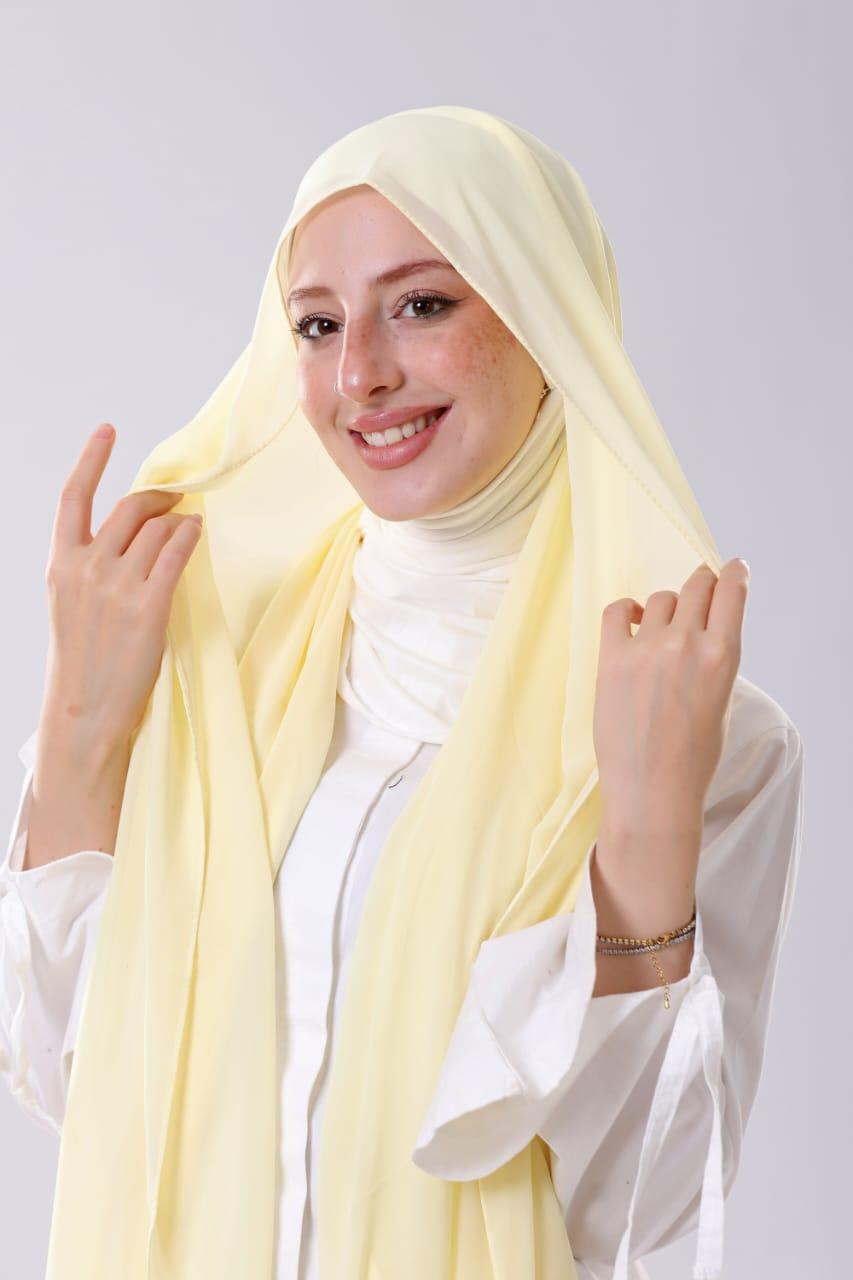 حجاب ذكي اصفر