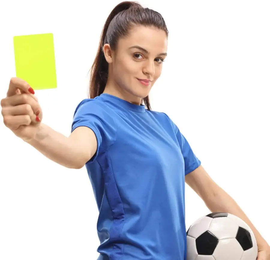 M D Stay Fit Football Referee Card Sets Red Yellow Football Warning Cards PVC Black