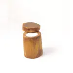 Handmade Natural Wooden Candle with Elegant Lid – One of a Kind Decor Piece