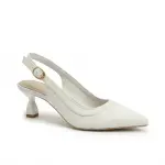 Croc-Embossed Slingback Heels C-115