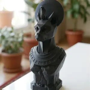 Low Poly Bastet Statue