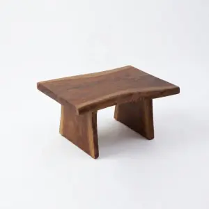 Handcrafted Live Edge Natural Solid Wood Table Bench