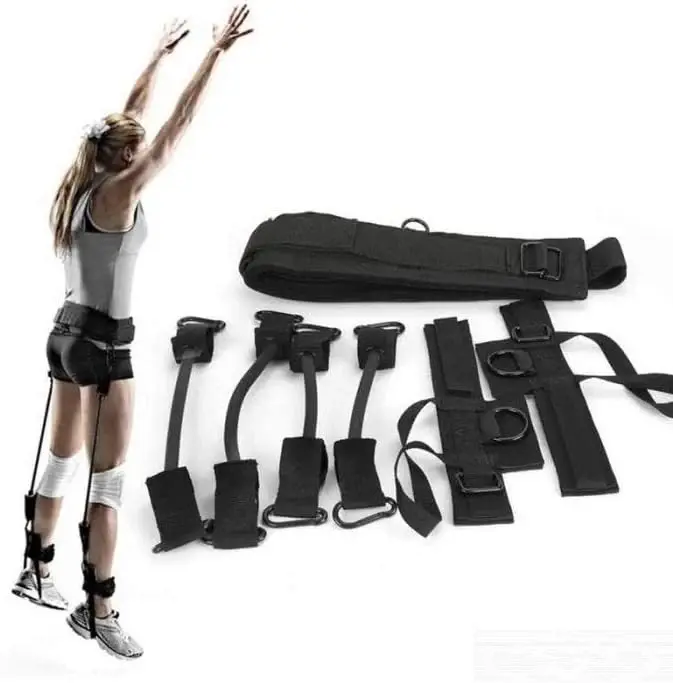 M D Stay Fit MD Vertical High Jump Trainer to Improve Leg Strength to Achieve Squat Motion with Jumping | Home Gym Training Set