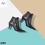 Boot Mid Heels Leather R-599