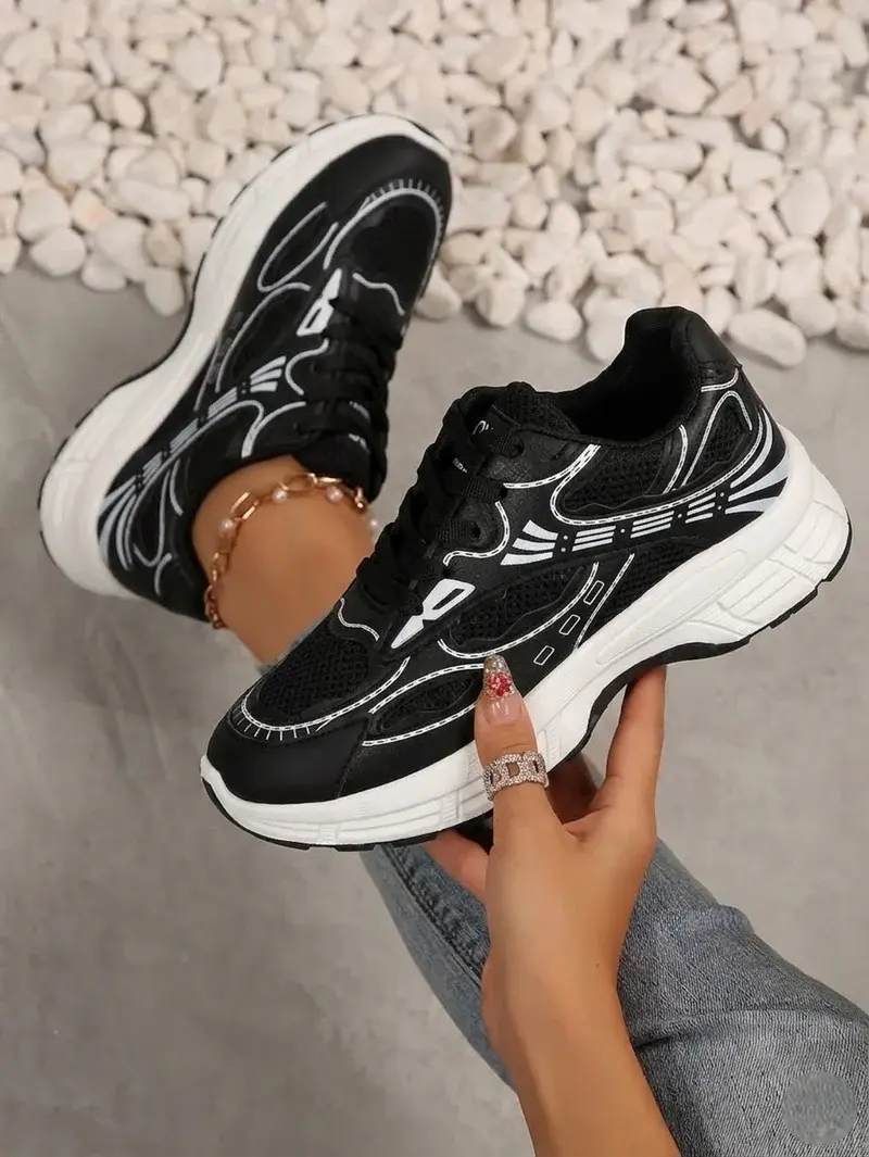 Modern Graphic Design Sneakers L-18