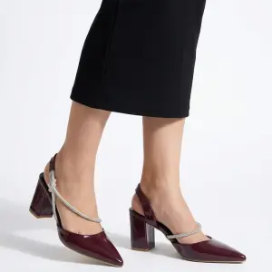Luxury Studded Strap Heels C-107