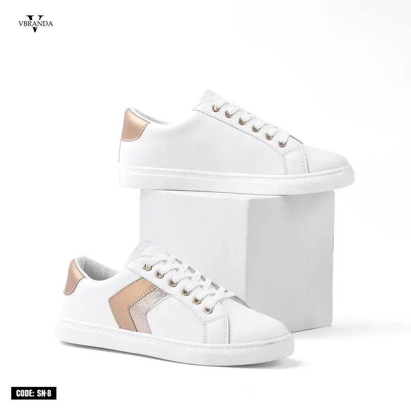 Sneakers With Glossy side stripe-SN-8