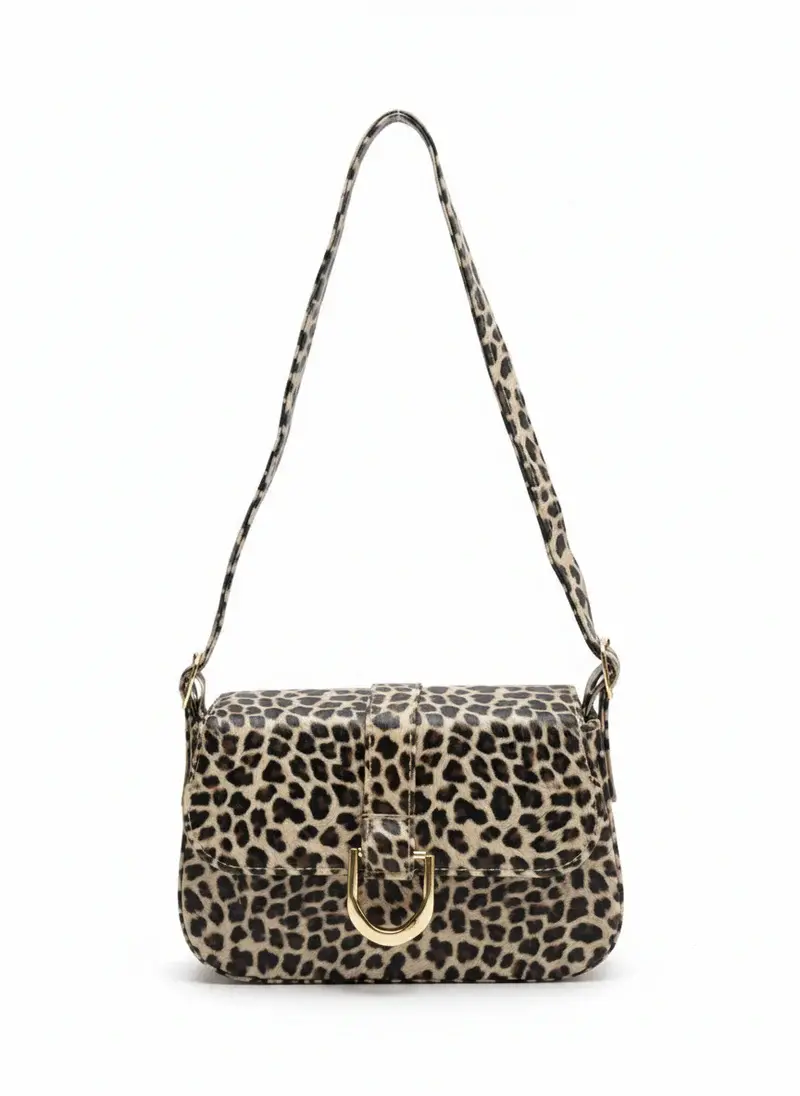 Classic Shoulder Bag with Gold Clasp BA-56