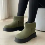 Casual Boots with Fold-Down Collar B-59
