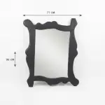 Handmade Flowing Black Frame Wall Mirror