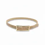 Elegant Slim Belt with Rectangular Buckle BT-11