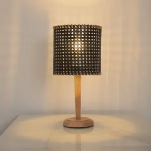 Rattan Boho Table Lamp 026