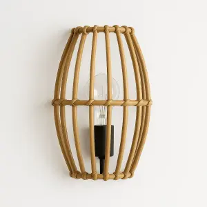 bambo wall lamp