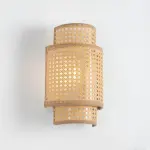 Rattan Boho Wall Lamp
