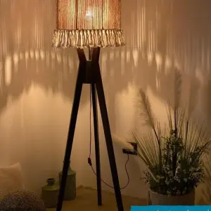 Burlap Boho Floor