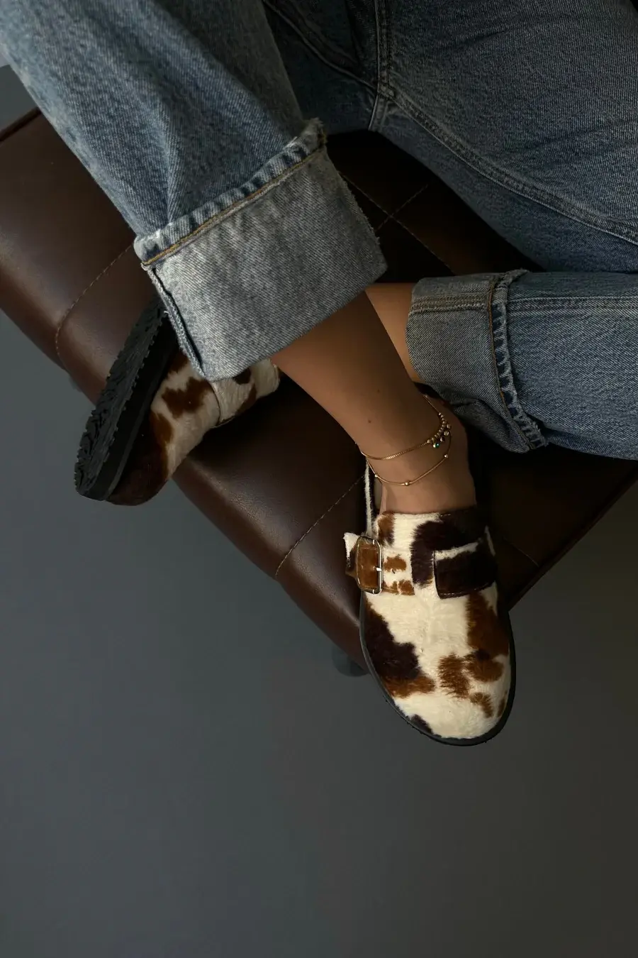 Animal Cow Print Clogs