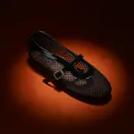 Mia Mesh Patent Flats
