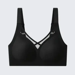Seamless Wirefree Minimizer Bra Plus Size Anti-Sagging Soft Support Bralette