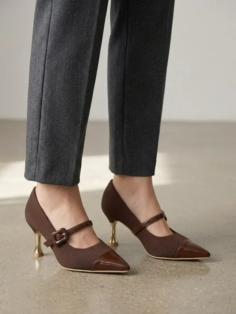 Classic Strap Elegance Heels C-87