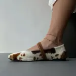Cow Animal Print Ballet Flats