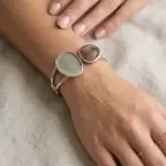 Modern Dual Disc Cuff Bracelet BR-125