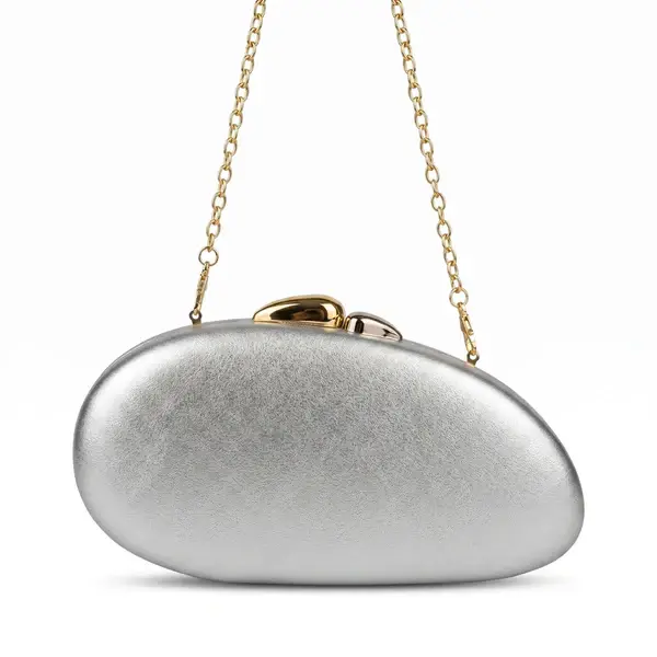 Luxury Oval Clutch with Gold Closure VS-59