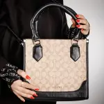 LEATHER HAND BAG COACH BG-4