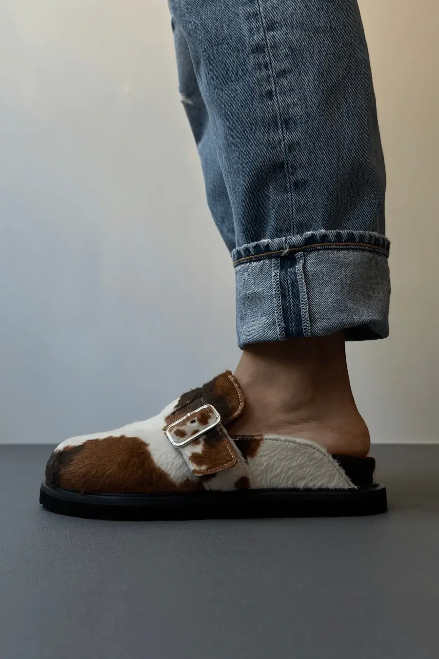 Animal Cow Print Clogs