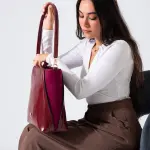 Minimal Shape Shoulder Bag-red