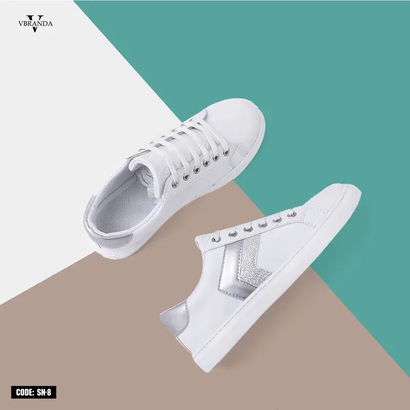 Sneakers With Glossy side stripe-SN-8