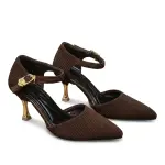 Elegant Rose Buckle Heels C-88