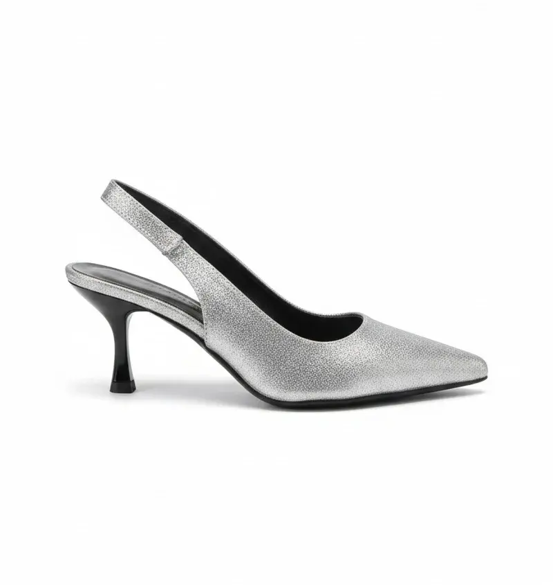 Elegant Shimmer Slingback Heel C-81