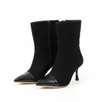 HALF BOOT MID HEELS SUEDE B-47