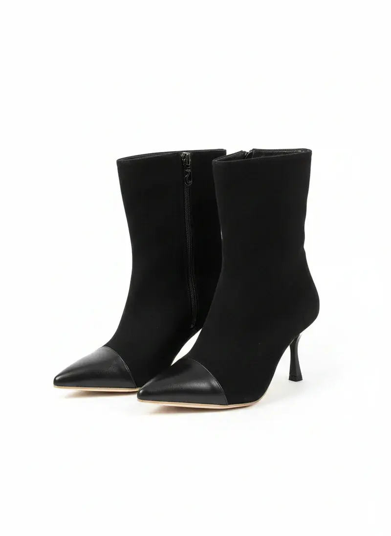 HALF BOOT MID HEELS SUEDE B-47