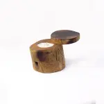 Handcrafted Natural Wooden Candle Eco-Friendly Home Décor with Warm Ambience
