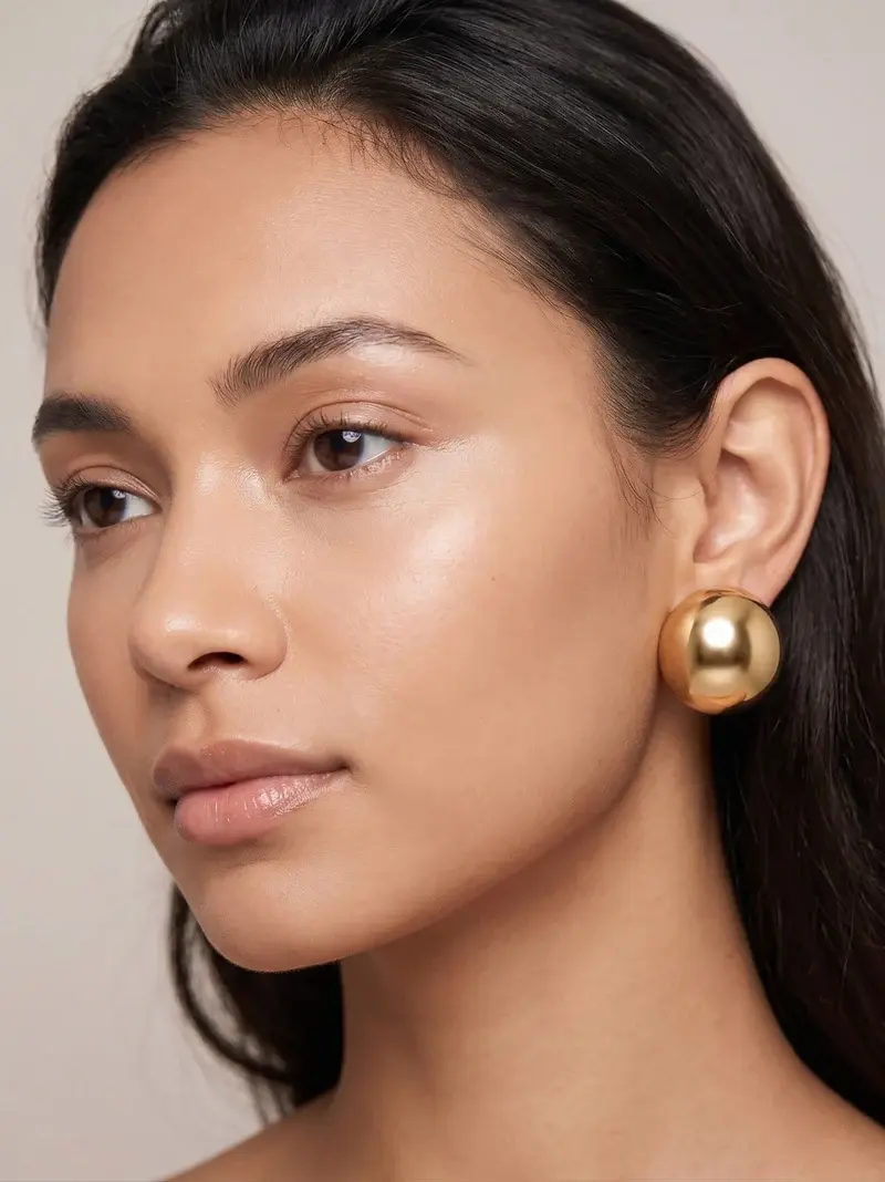 Elegant Sphere Stud Earrings EA-211
