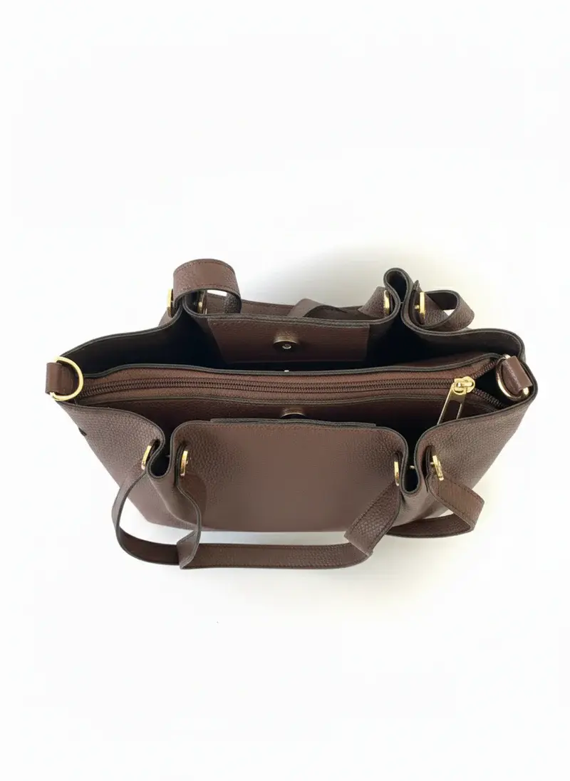Dual Set Handbag with Detachable Pouch BA-55