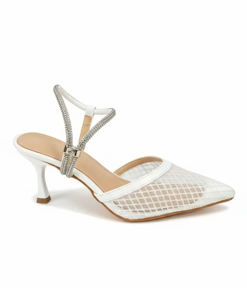 Elegant heels featuring a luxurious mesh design C-79