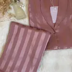 Rose striped jacquard pjs