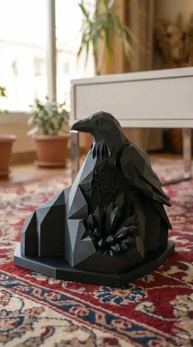 Crow of the Mountain Sculpture
