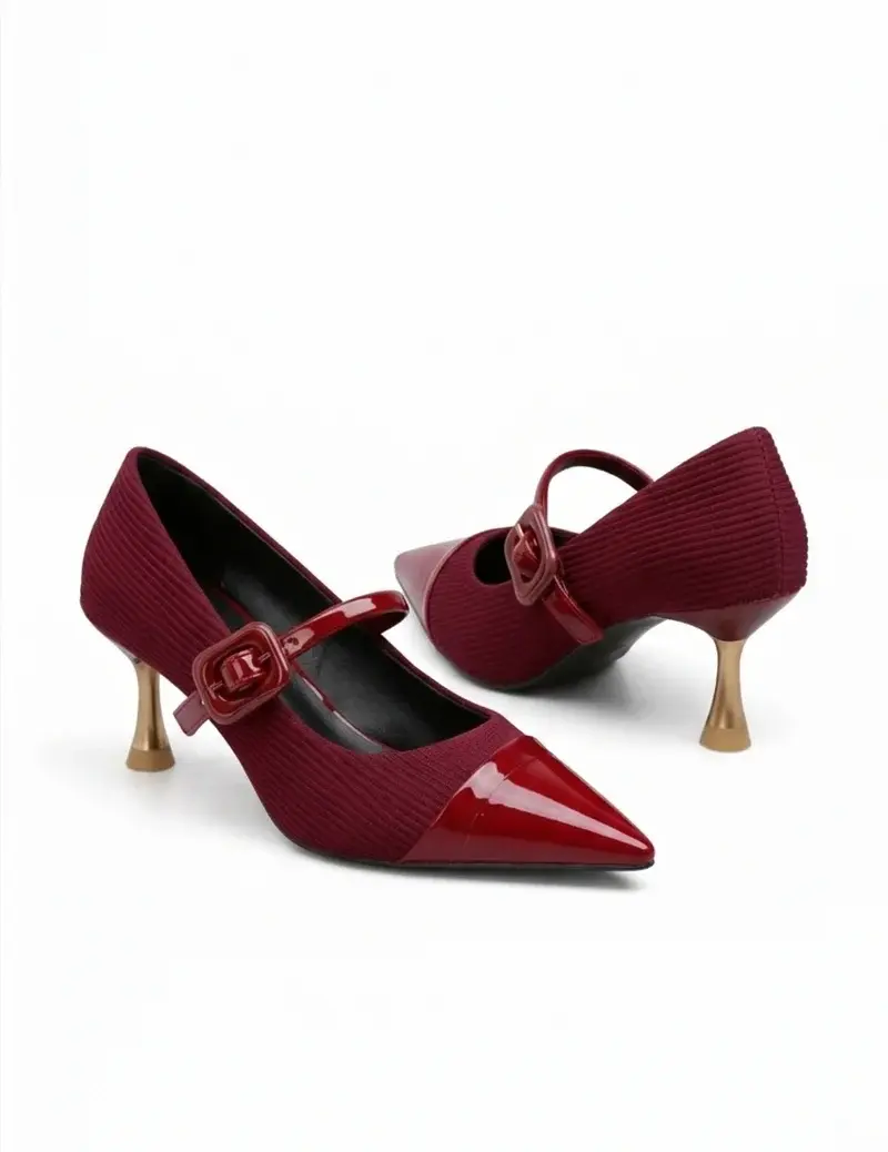 Classic Strap Elegance Heels C-87