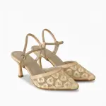 Elegant Lace Ankle Strap Heel C-80