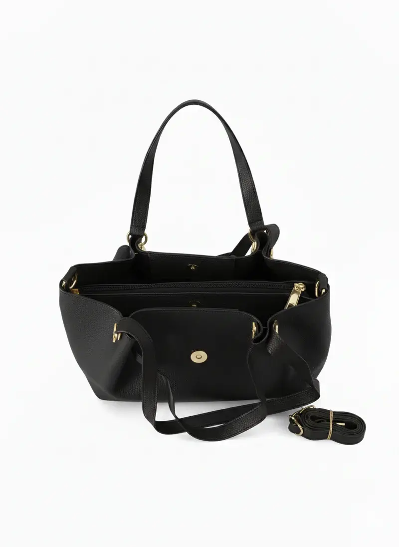 Dual Set Handbag with Detachable Pouch BA-55