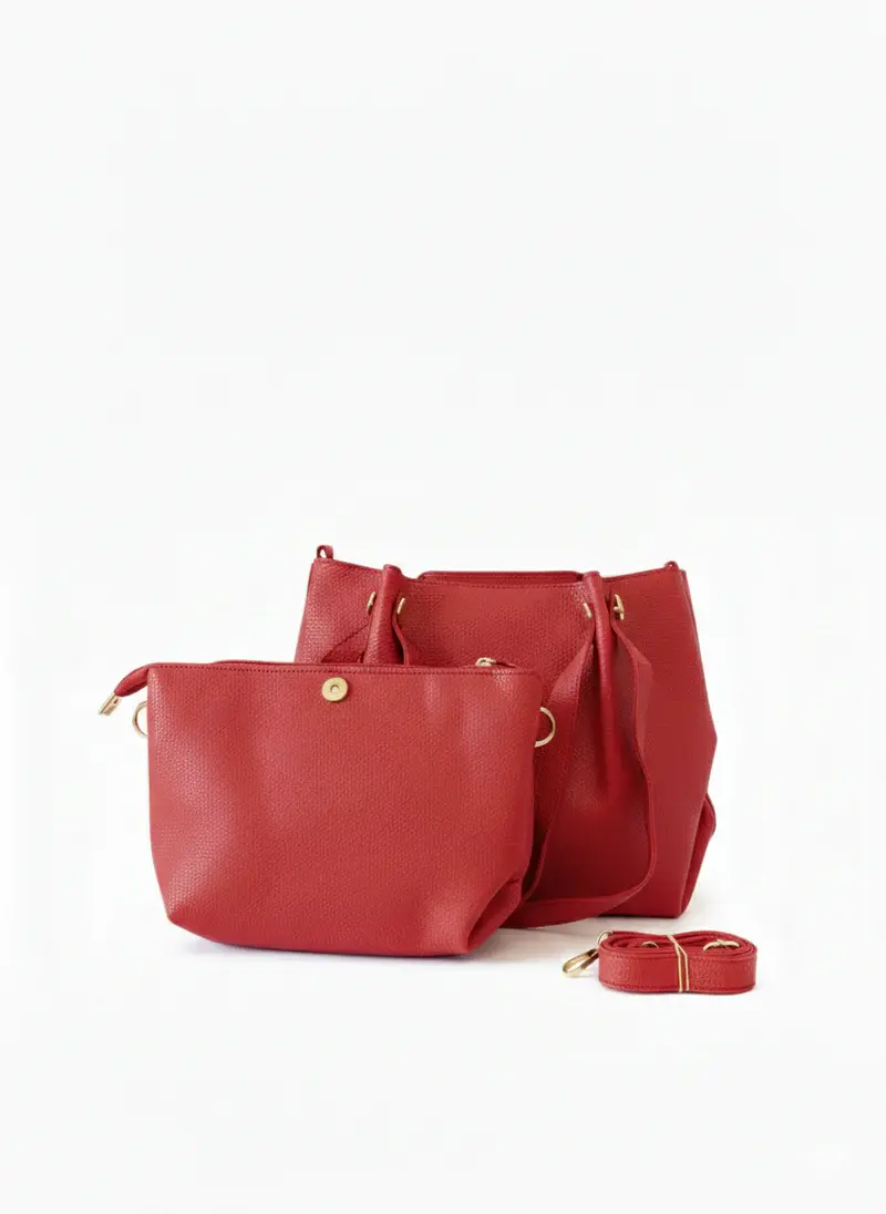 Dual Set Handbag with Detachable Pouch BA-55