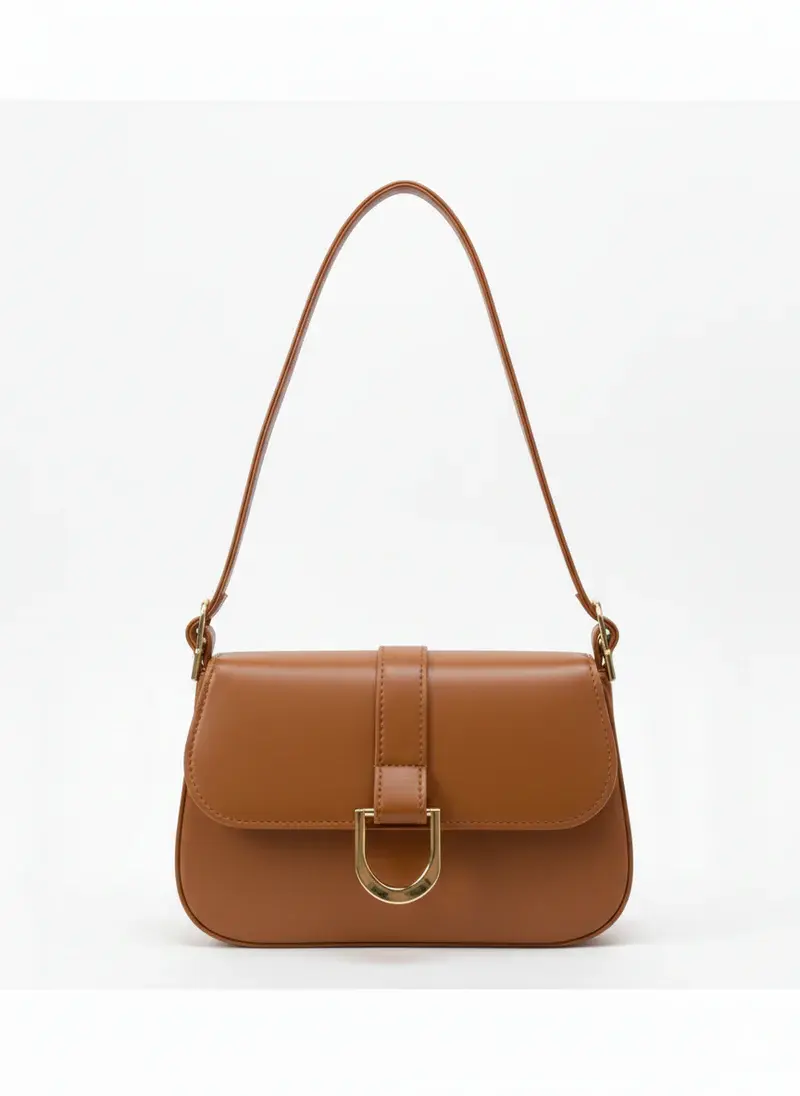 Classic Shoulder Bag with Gold Clasp BA-56
