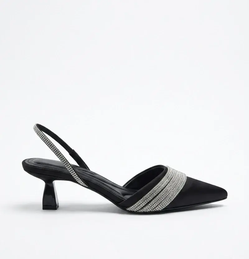 Elegant Sparkle Slingbacks Heel C-84