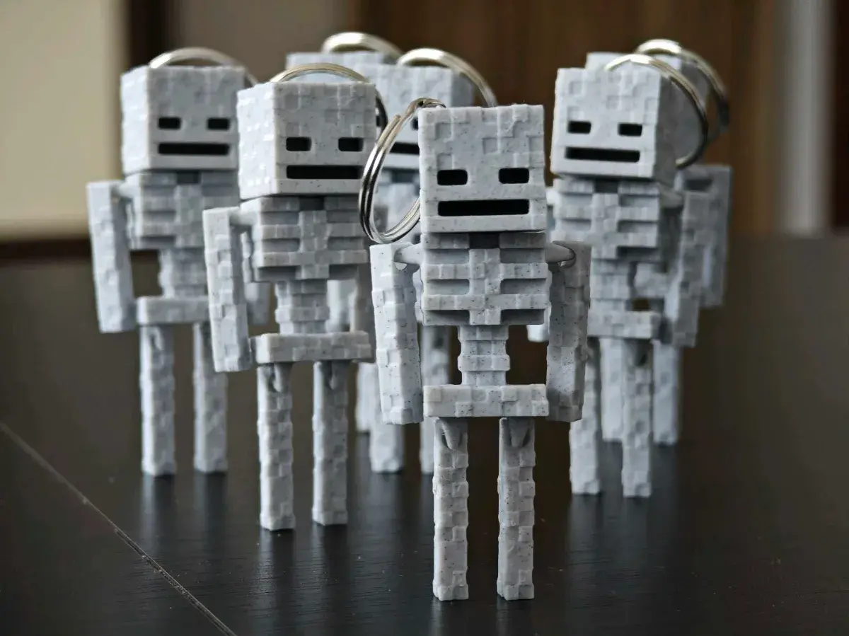 Minecraft Skeleton Articulated Keychain