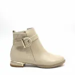 Ankle Boot with Low Heel and Side Buckle B-56